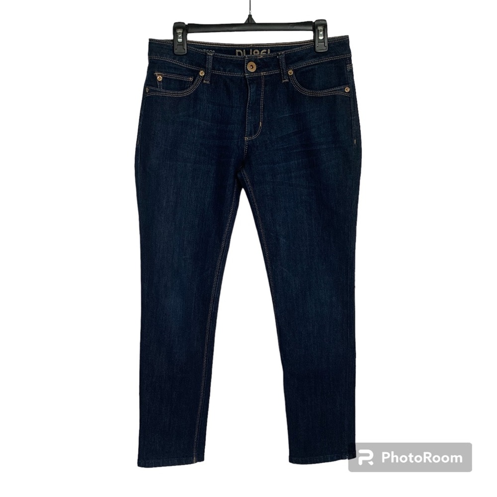DL1961 Womens 29 (Size 8) Blue Dark Wash Angel Mid Rise Skinny Ankle Jean